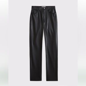 Abercrombie & Fitch Black Leather Pants